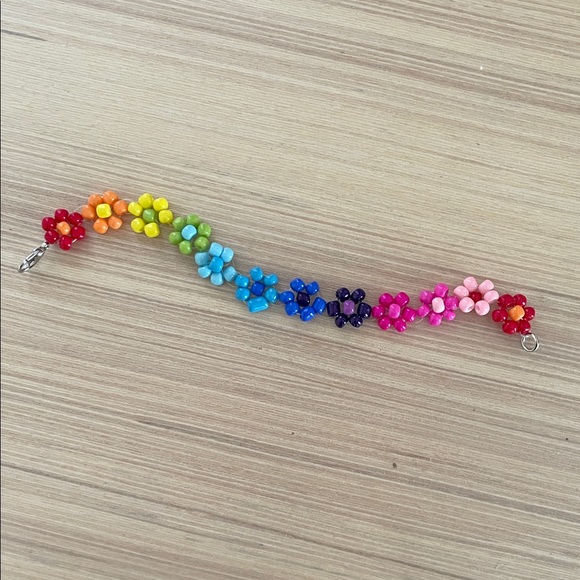 Handmade Jewelry - Handmade Colorful Flower‎ Clasp Bracelet